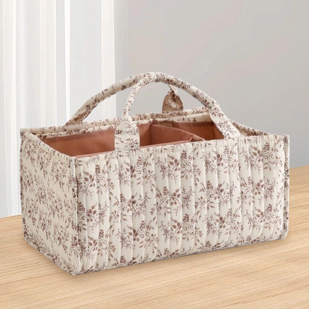 Baby Nursery Storage - Floral Nursery Storage Basket with Removable