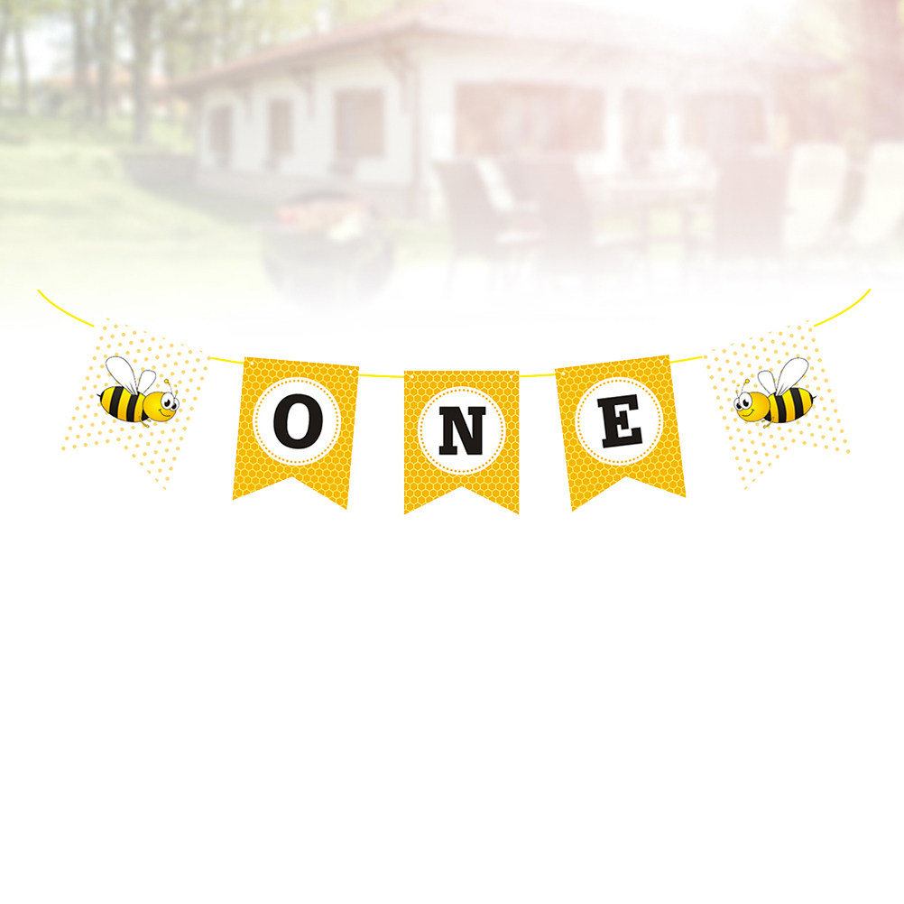 Baby Nursery Bunting - Bee Inspired Bunting Banner One Printing