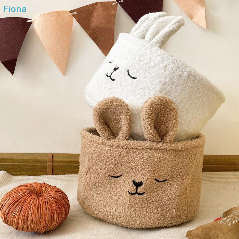 Baby Nursery Uniform - ✔Cute Bunny Plush Storage Baskets,Soft Fabric
