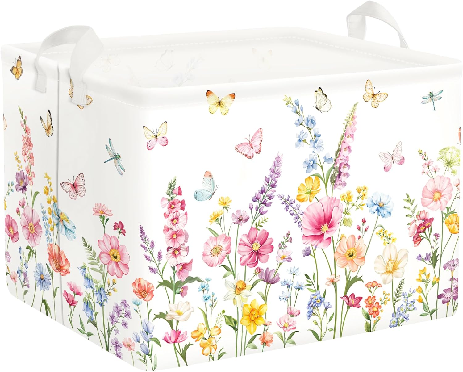 Baby Nursery Laundry Basket - Clastyle Wildflower Baby Laundry Hamper Collapsible