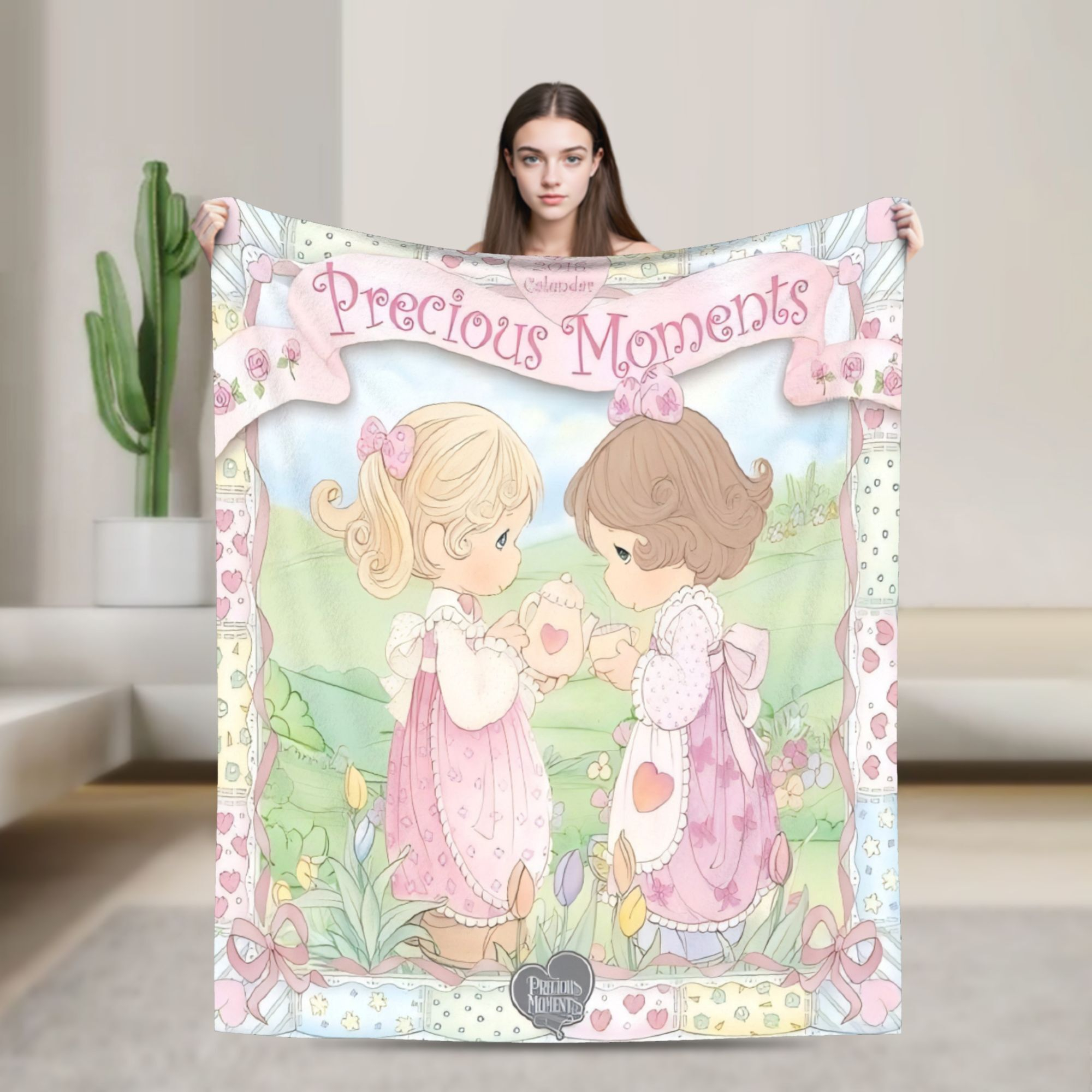 Baby Nursery Fabric - VIKAMA Vintage Precious Moment Doll Fleece