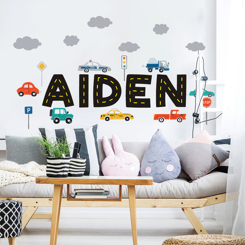 Custom Name Construction Vehic - Baby Nursery Design ulasan dan harga
