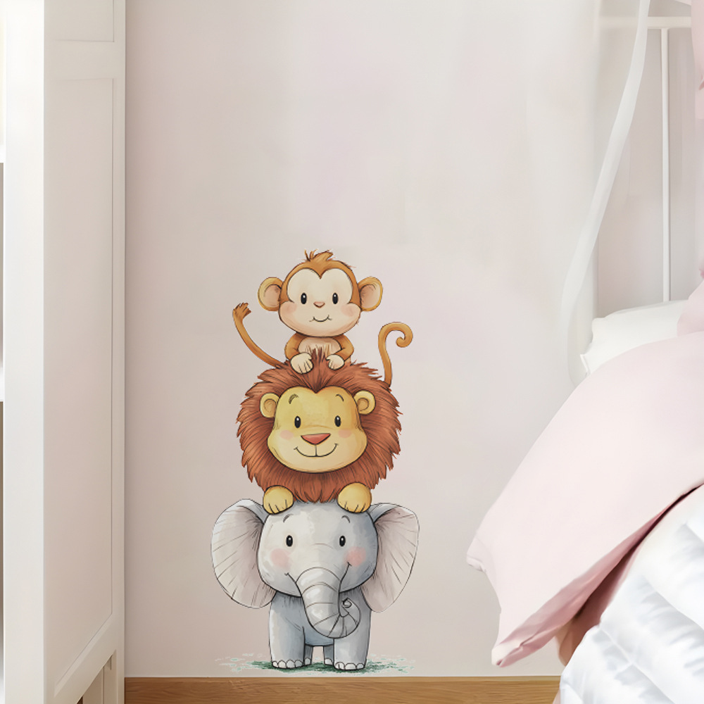 Cute Forest Animals Wall Stick - Baby Nursery Design ulasan dan harga
