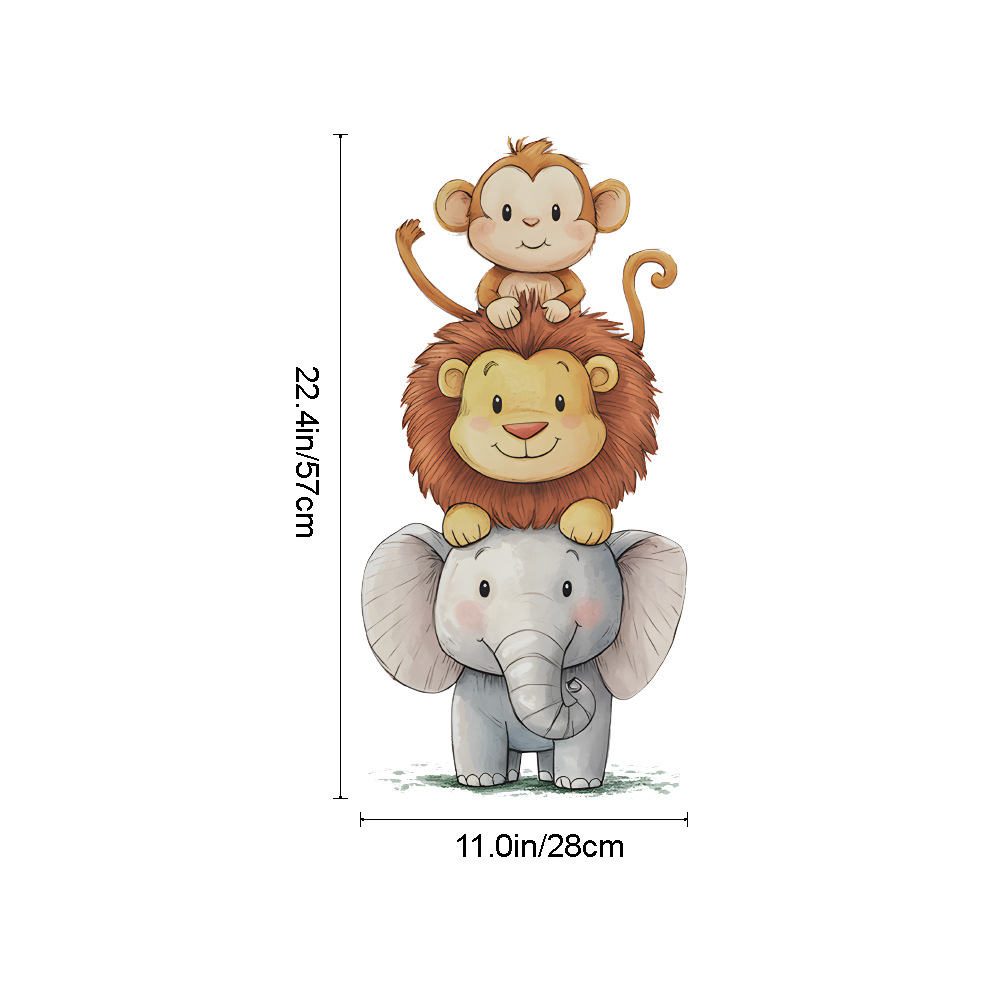Cute Forest Animals Wall Stick - Baby Nursery Design ulasan dan harga