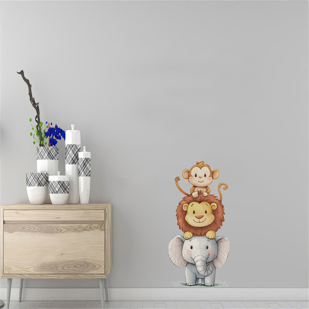 Cute Forest Animals Wall Stick - Baby Nursery Design ulasan dan harga
