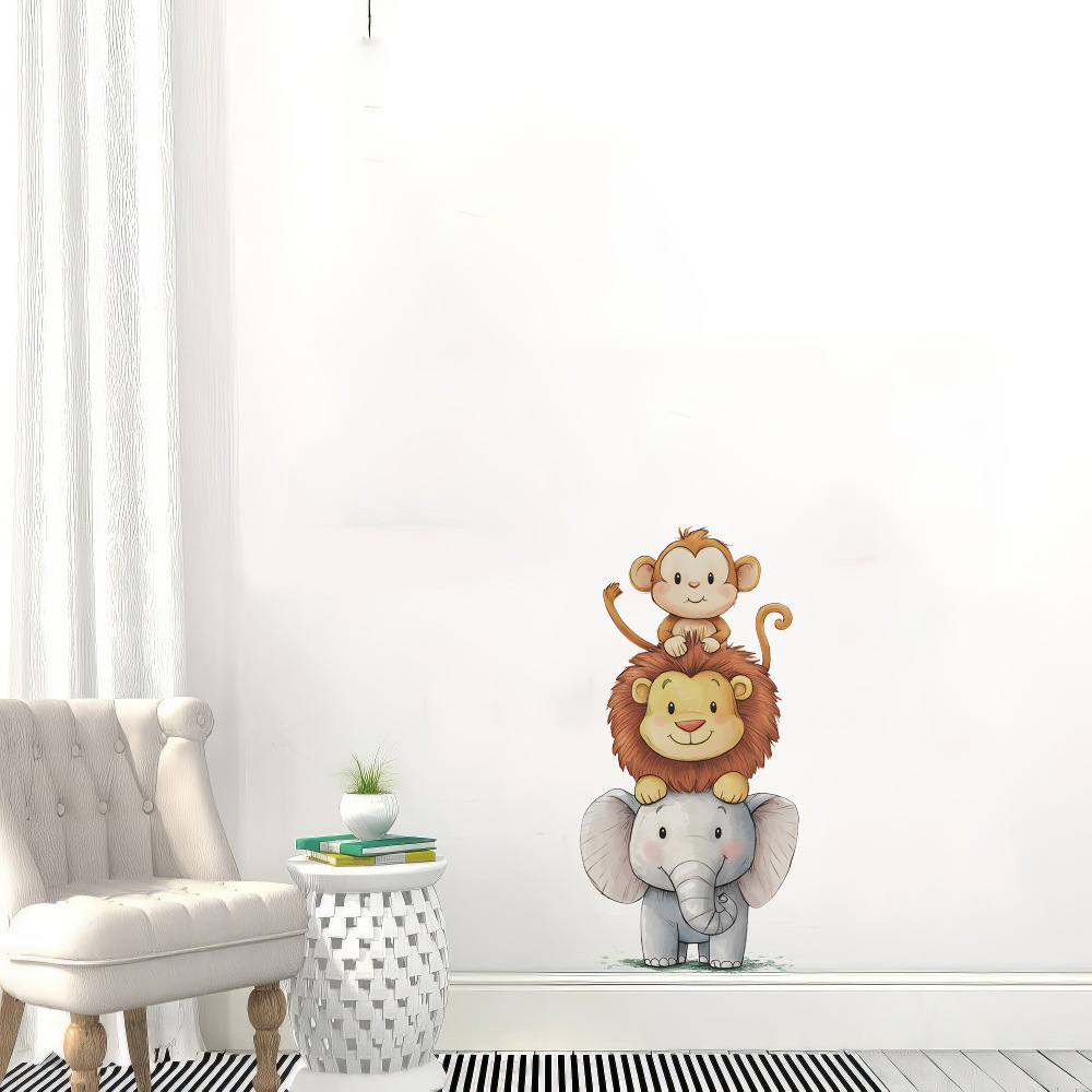 Cute Forest Animals Wall Stick - Baby Nursery Design ulasan dan harga