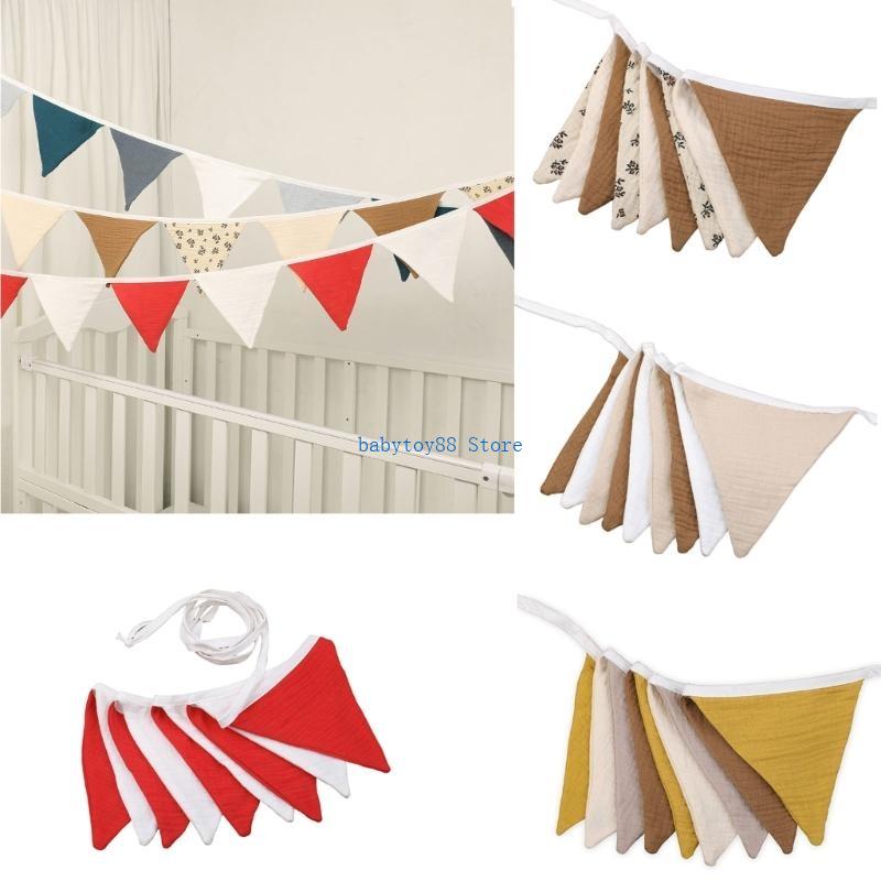 Y4UD Modern Triangle Garlands  - Baby Nursery Bunting ulasan dan harga