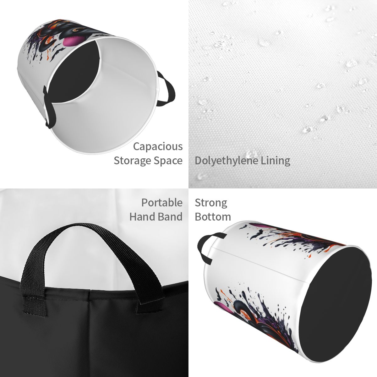 Halloween Black Cat Pumpkins L - Baby Nursery Laundry Basket ulasan dan harga