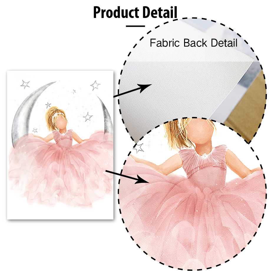 Pink Angel Girl Sun Moon Cloud - Baby Nursery Design ulasan dan harga