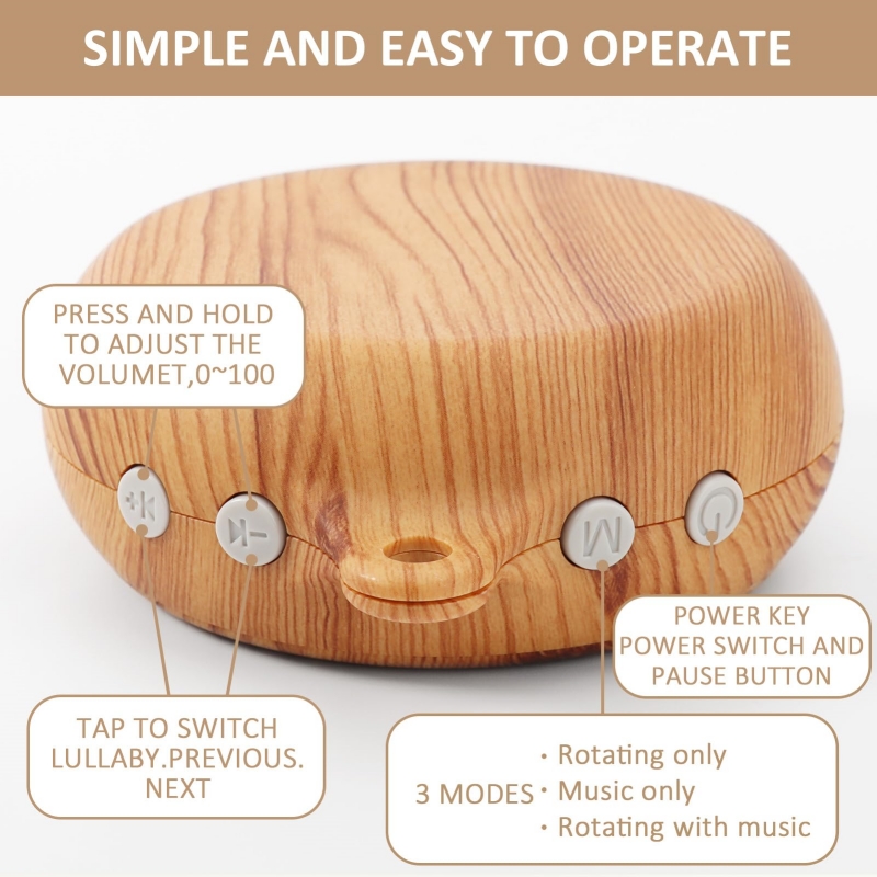 Crib Bell Rotary Music Box wit - Baby Nursery Song ulasan dan harga