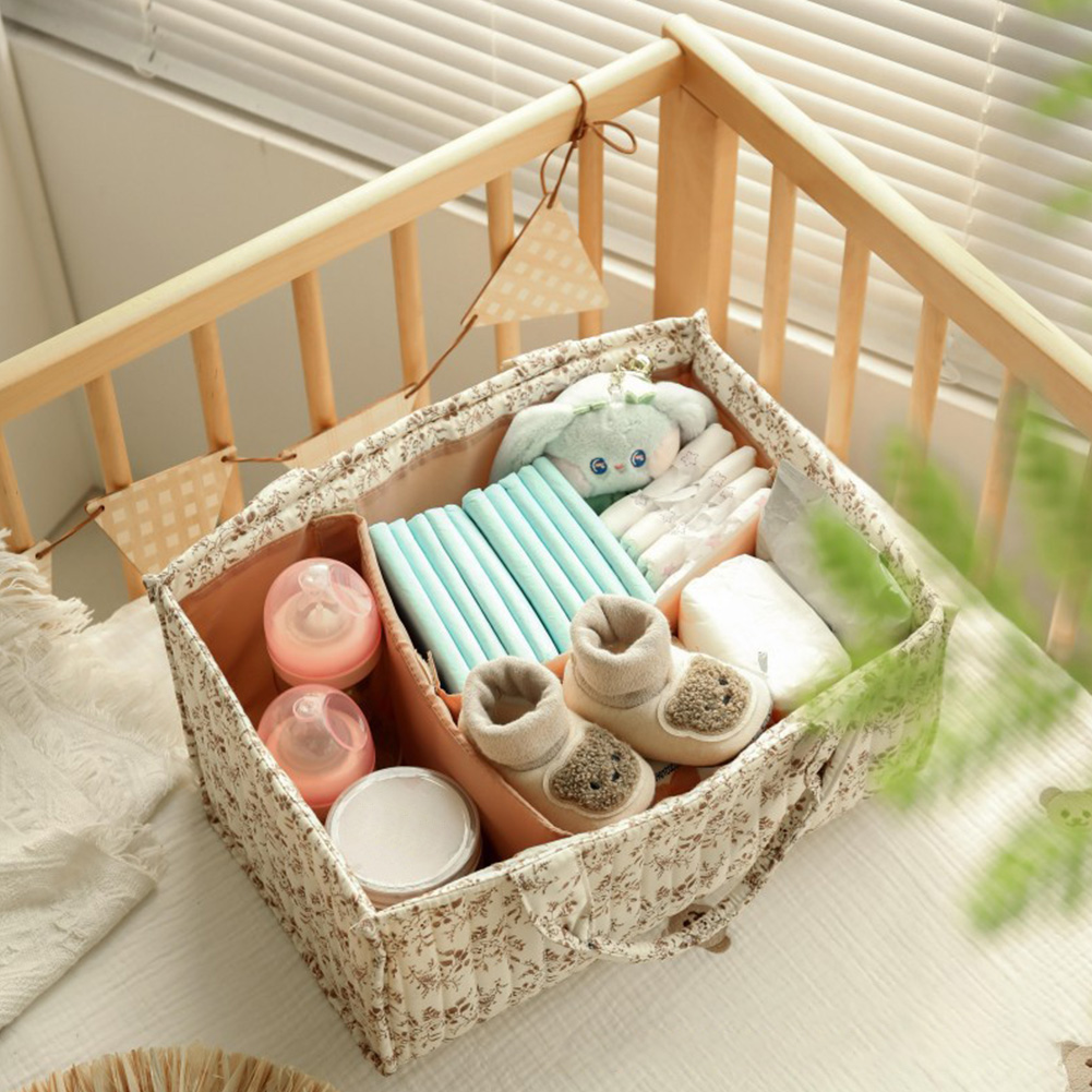 Floral Nursery Storage Basket  - Baby Nursery Storage ulasan dan harga