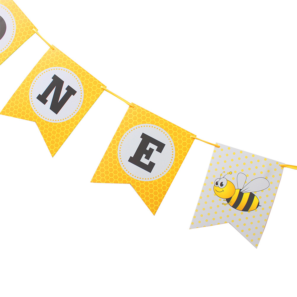 Bee Inspired Bunting Banner On - Baby Nursery Bunting ulasan dan harga