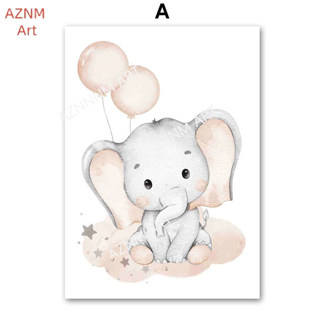 Elephant Balloon Rainbow Moon  - Baby Nursery Design ulasan dan harga