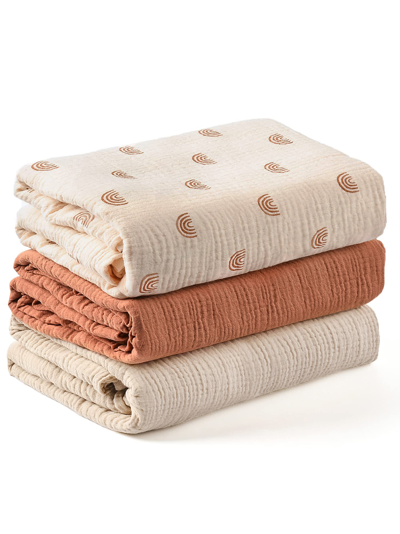 3PCS/set Soft Breathable Newbo - Swaddle Blanket Muslin ulasan dan harga