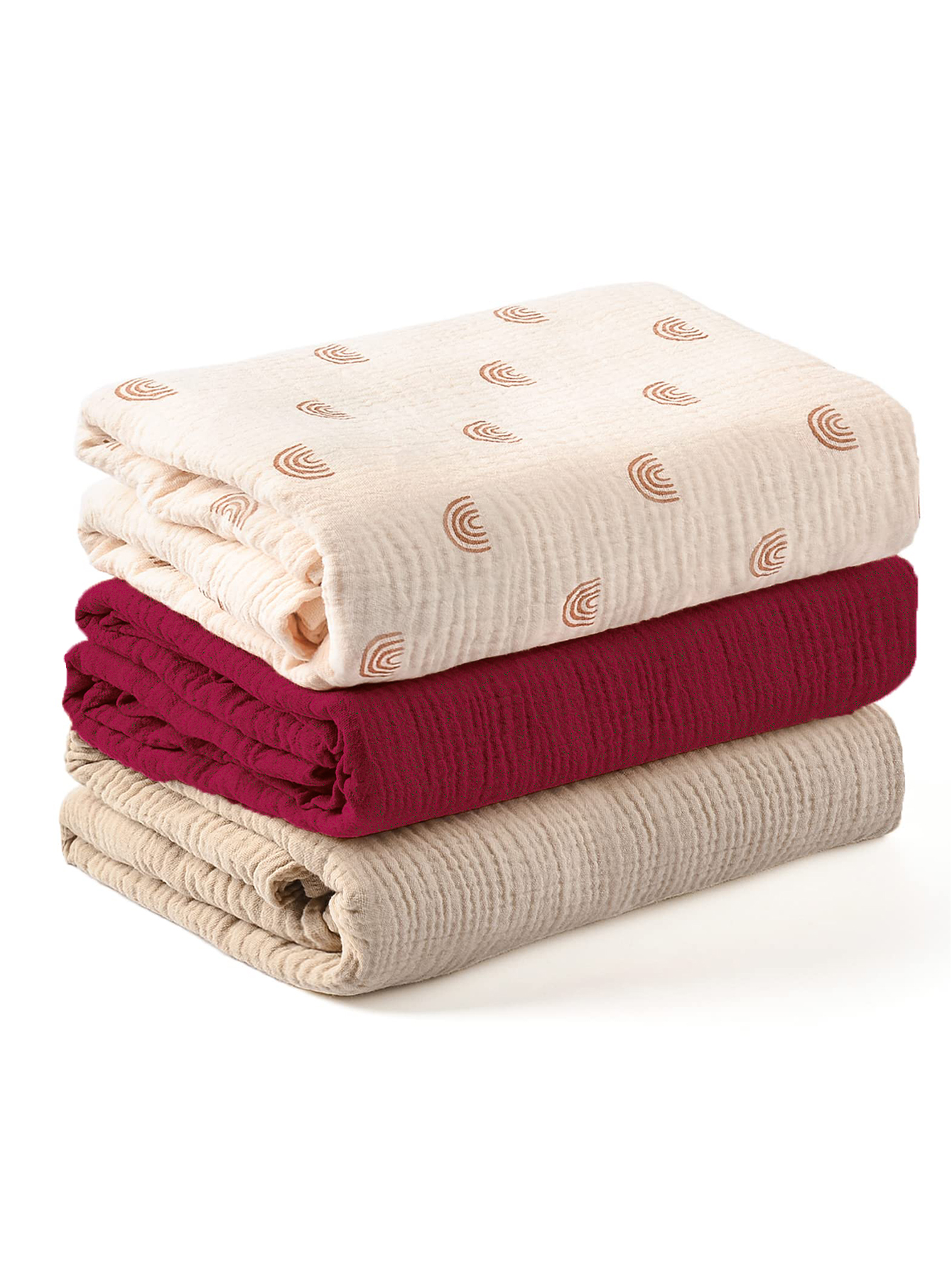 3PCS/set Soft Breathable Newbo - Swaddle Blanket Muslin ulasan dan harga