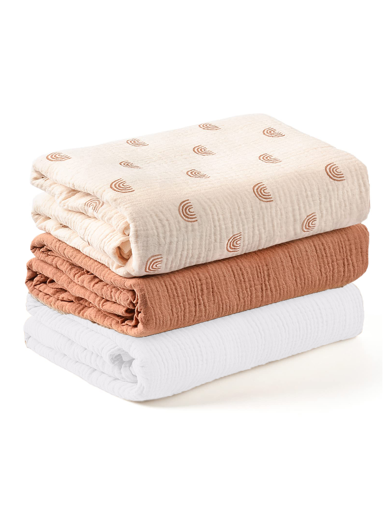 3PCS/set Soft Breathable Newbo - Swaddle Blanket Muslin ulasan dan harga
