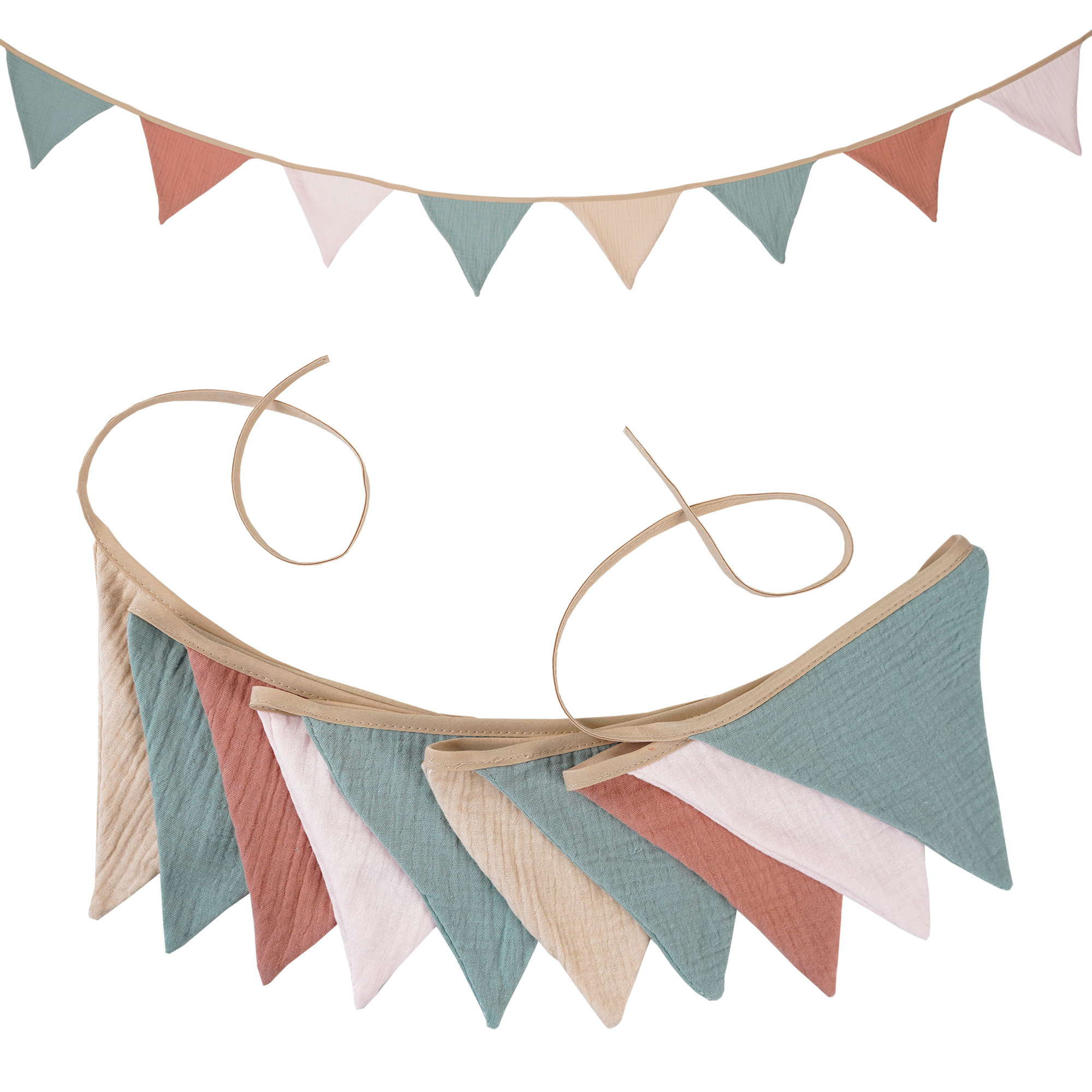 2.6M Nursery Fabric Bunting 10 - Baby Nursery Bunting ulasan dan harga