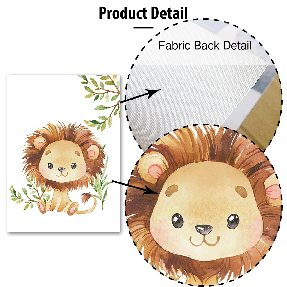 Lion Elephant Giraffe Monkey Z - Baby Nursery Jungle ulasan dan harga