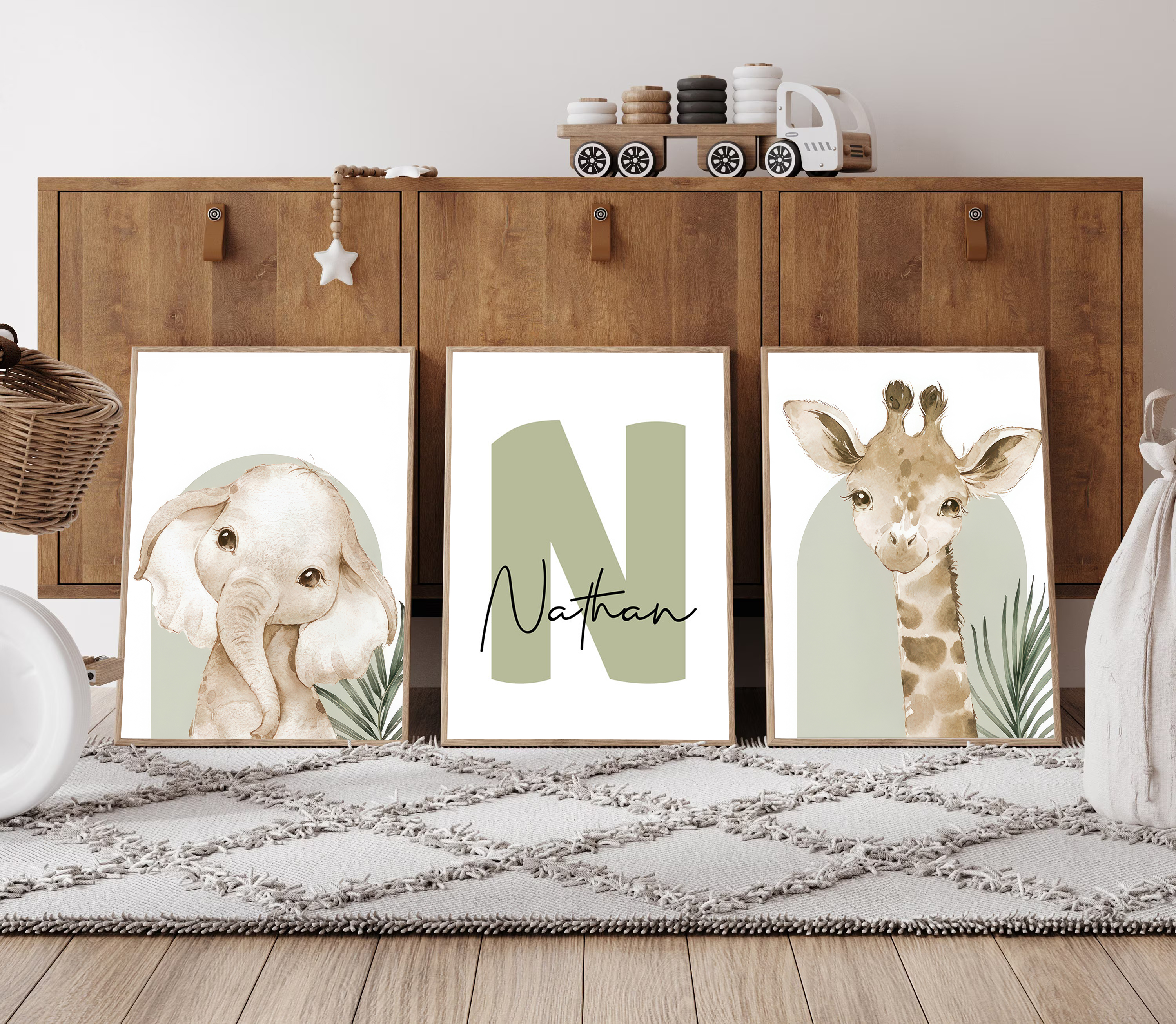 3pcs/set Customized Personaliz - Baby Nursery Wall Decor ulasan dan harga