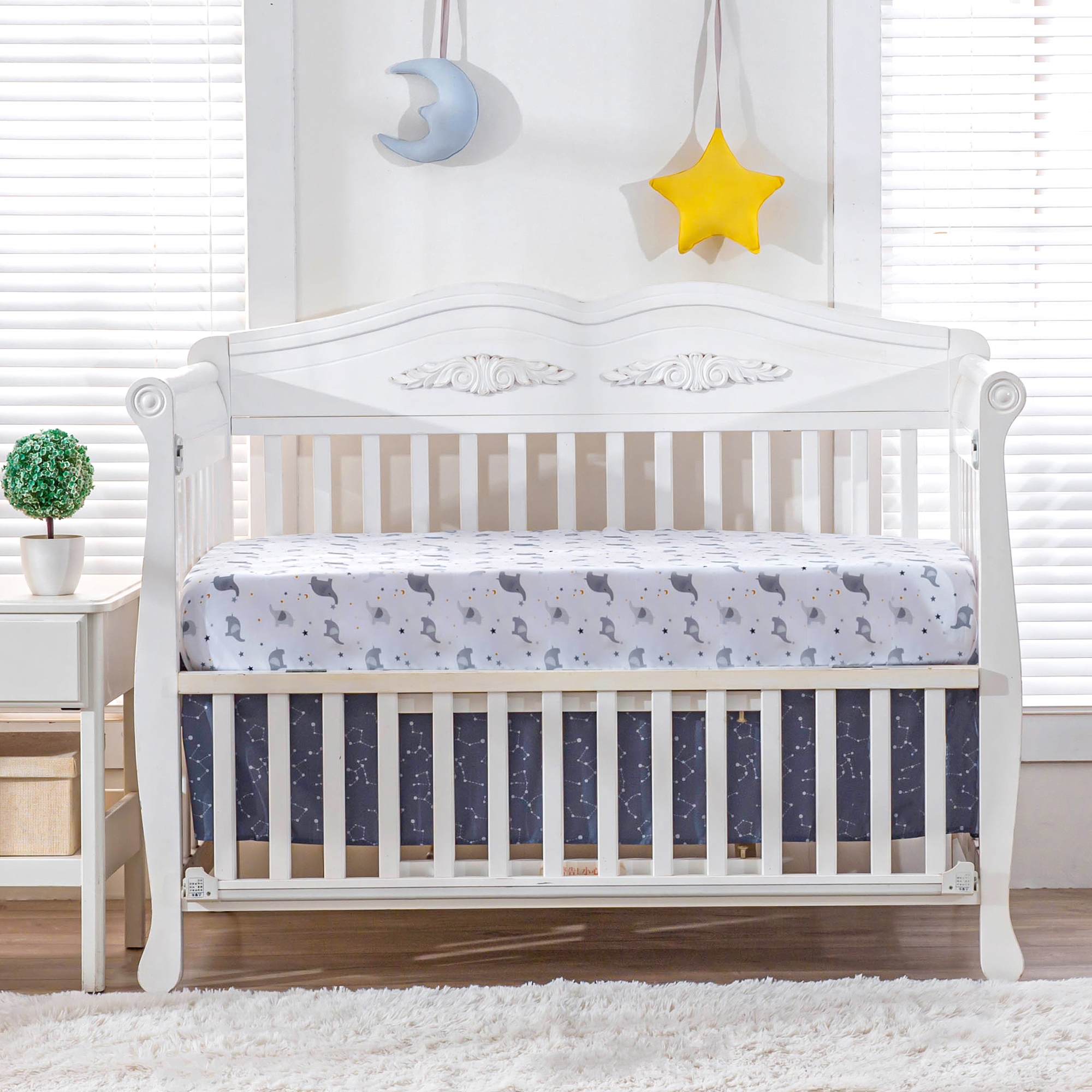 3Pcs Cosmic theme newborn Crib - Baby Nursery Themes Girl ulasan dan harga