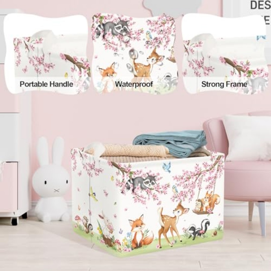 Forest Animal Baby Storage Bas - Baby Nursery Laundry Basket ulasan dan harga