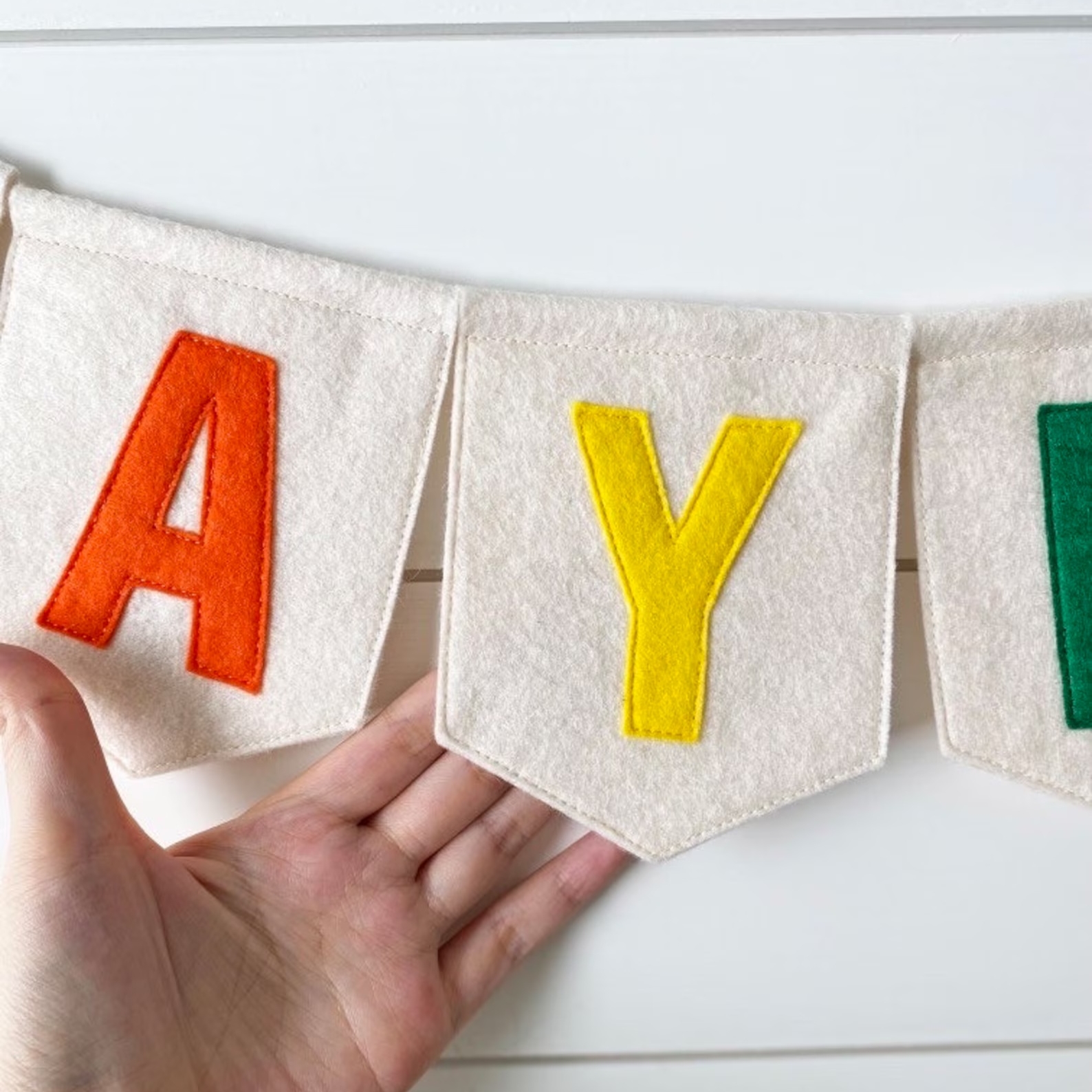 Personalized Felt Letter Banne - Baby Nursery Bunting ulasan dan harga