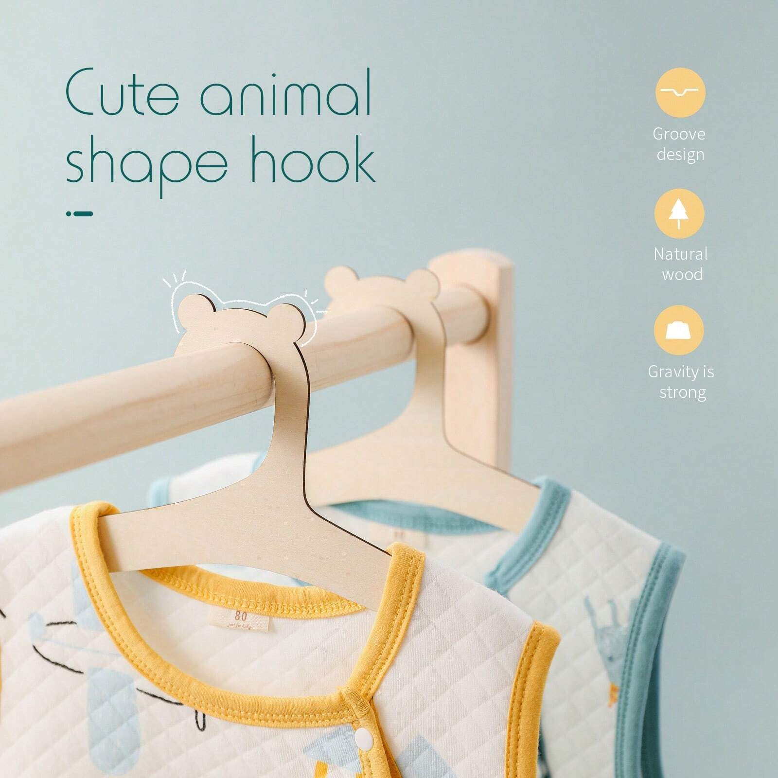 5/10/20/50pcs Baby Clothes Rac - Baby Nursery Uniform ulasan dan harga