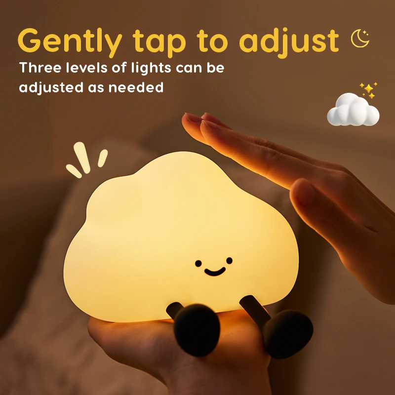 Cute Silicone Night Light Dimm - Baby Nursery Table Lamp ulasan dan harga
