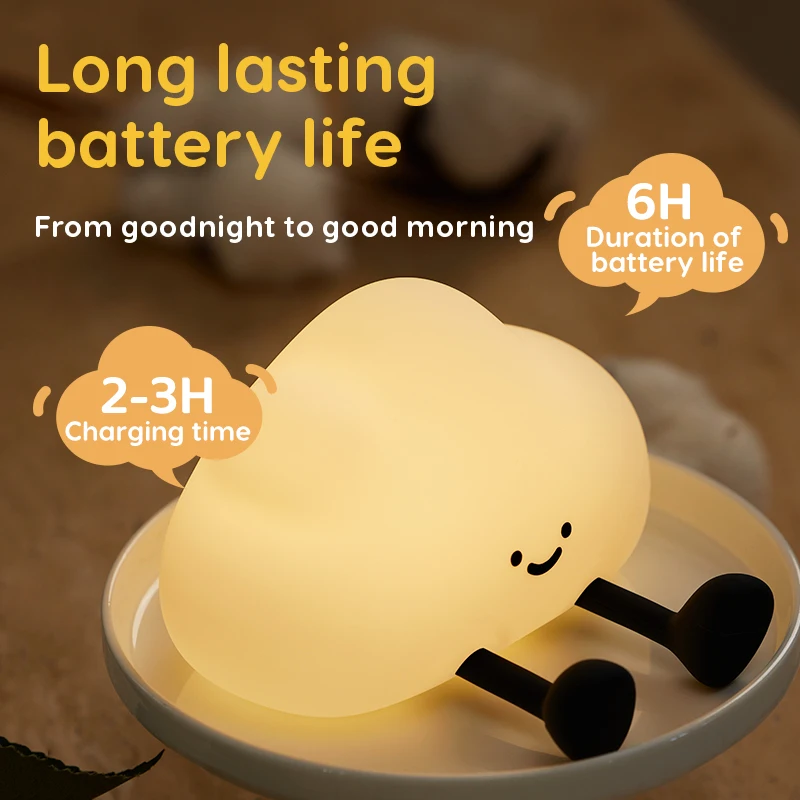 Cute Silicone Night Light Dimm - Baby Nursery Table Lamp ulasan dan harga