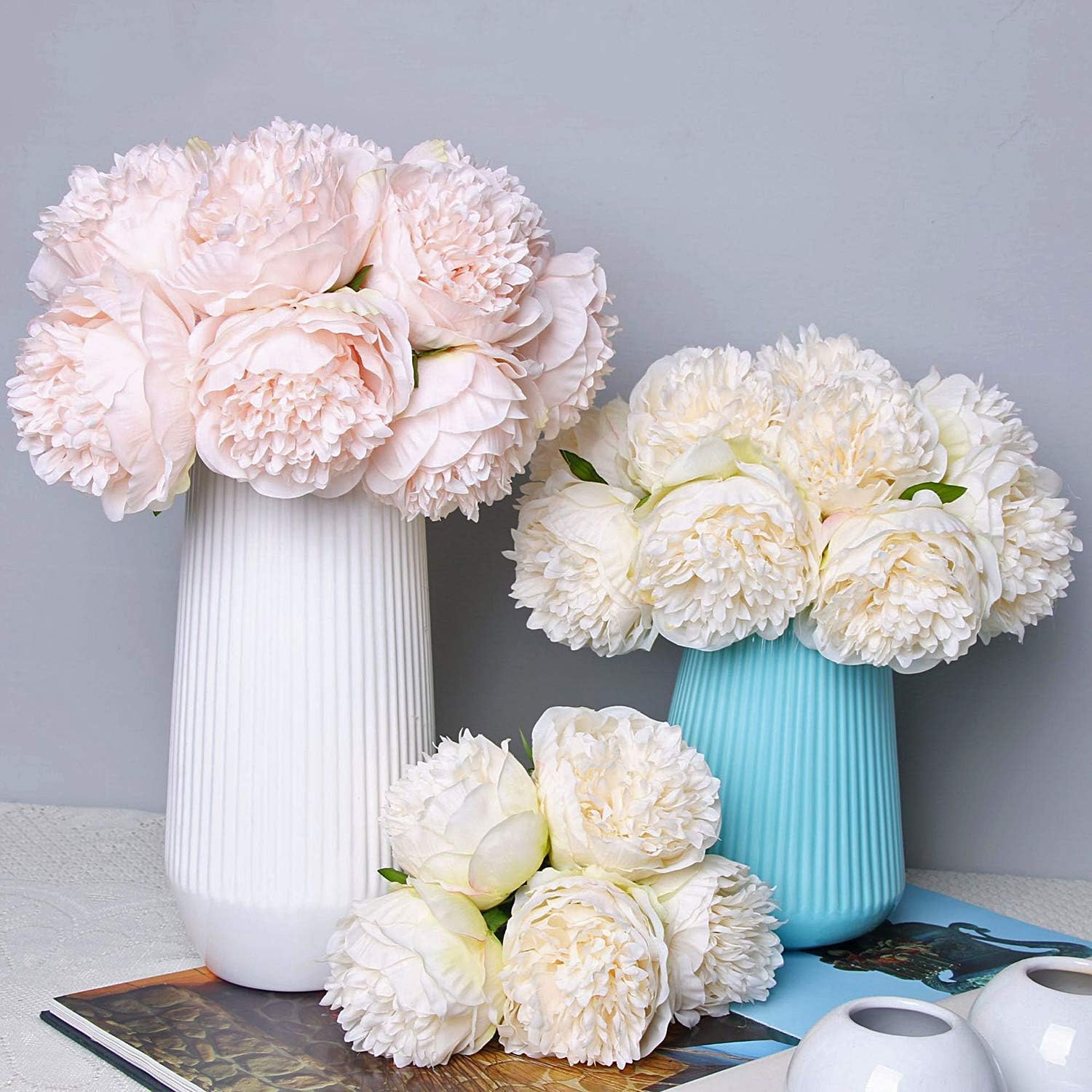 5 Simulated peonies, Artificia - Baby Nursery Fabric ulasan dan harga