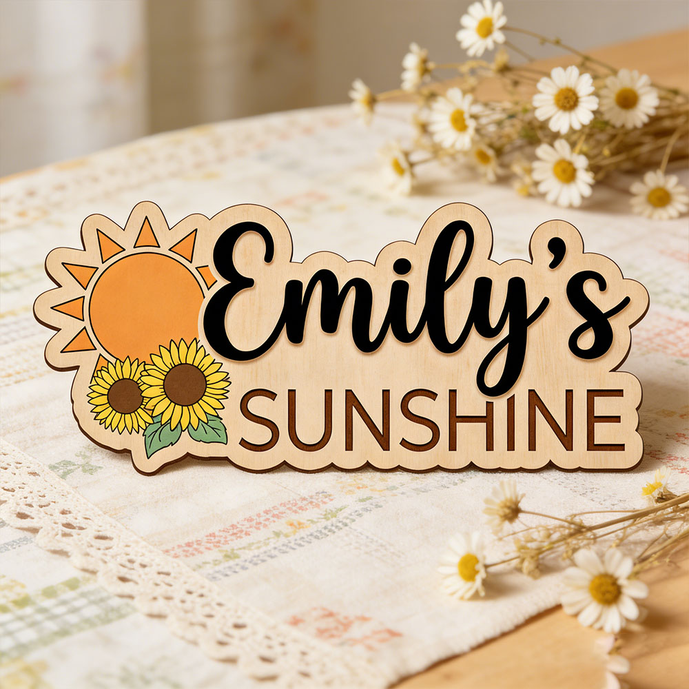Sunflower Sunshine Themed Cust - Baby Nursery Wall ulasan dan harga