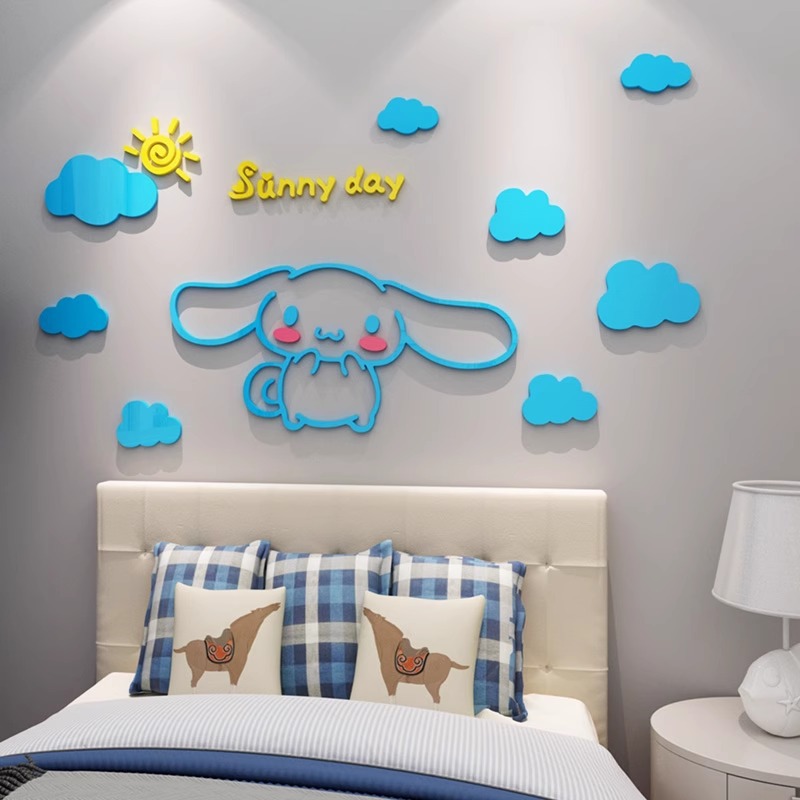 Sanrio Stickers Acrylic Layout - Baby Nursery Wall Decor ulasan dan harga