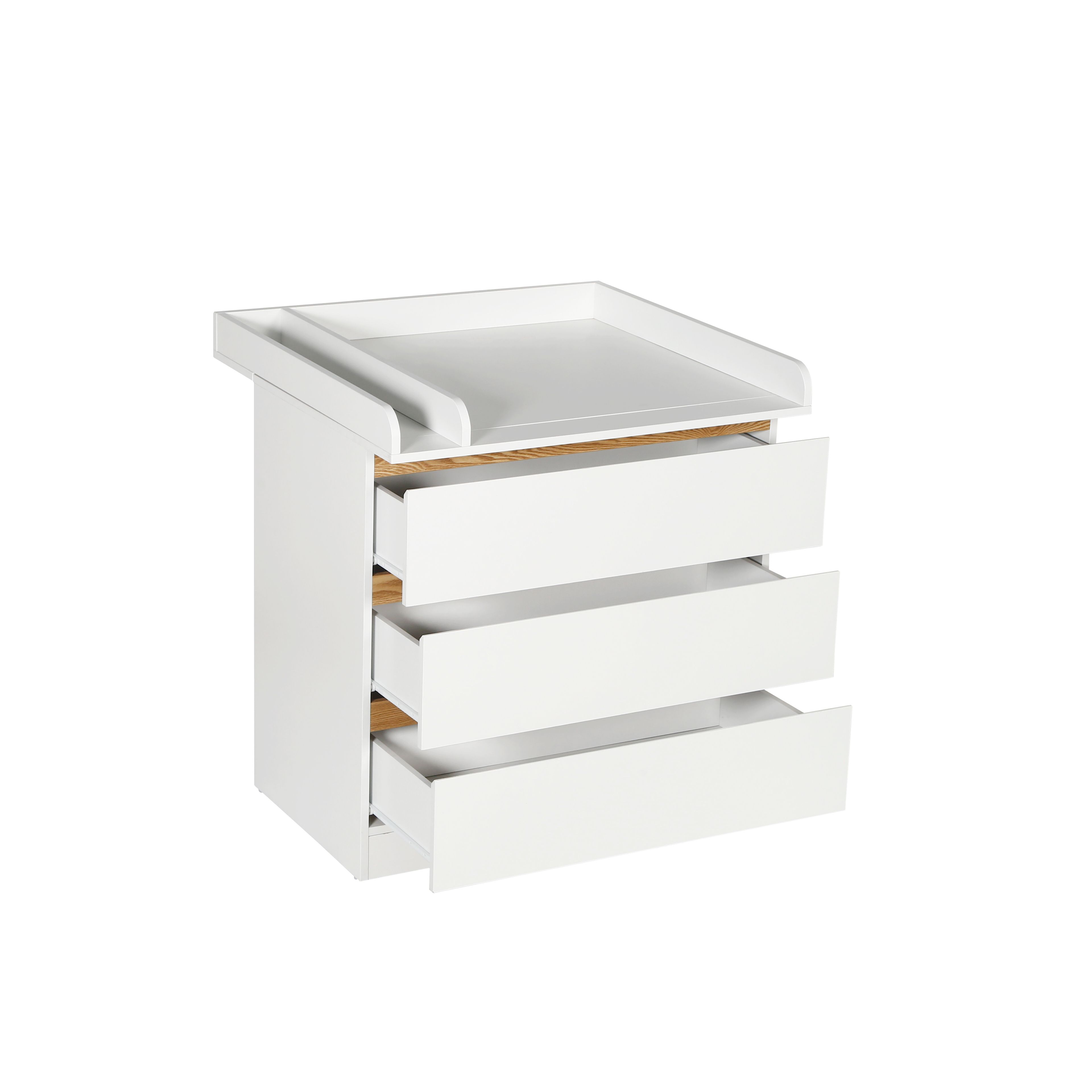 3 chest of drawers (white) wit - Baby Nursery Dresser Changing Table ulasan dan harga