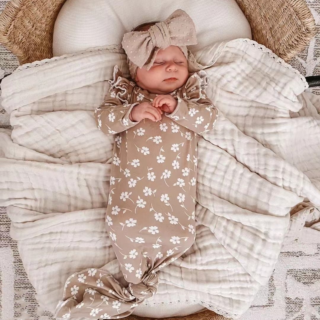 Baby Blanket Newborn 6 Layers  - Swaddle Blanket Muslin ulasan dan harga
