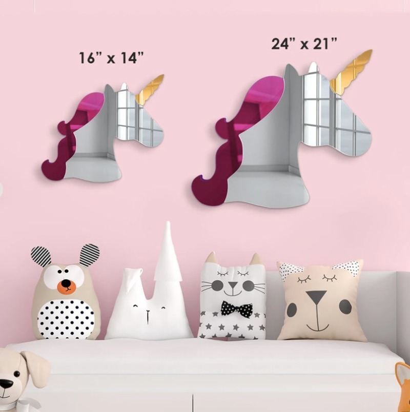 3D Acrylic Unicorn Wall Art Mi - Baby Nursery Themes Girl ulasan dan harga