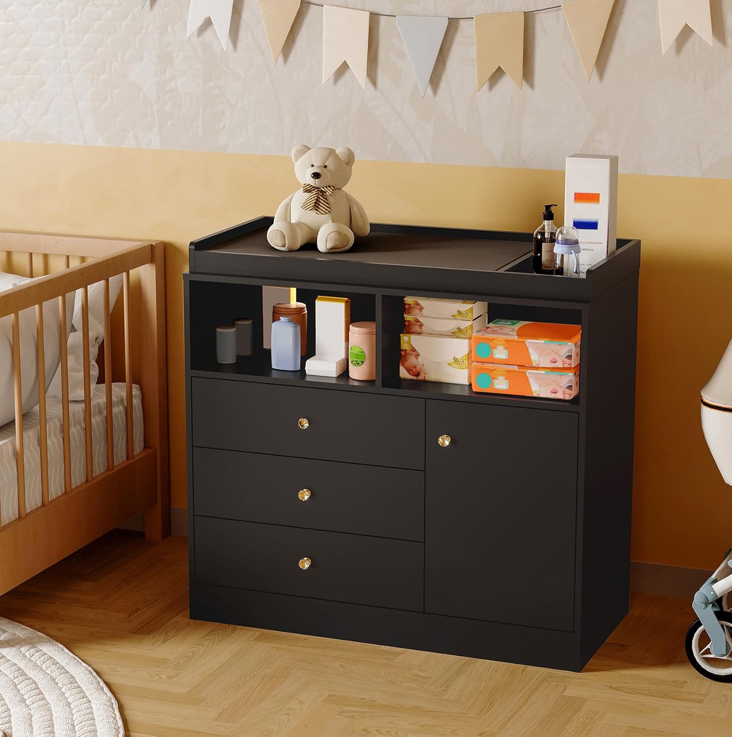 Nursery Dresser with Changing  - Baby Nursery Dresser Changing Table ulasan dan harga