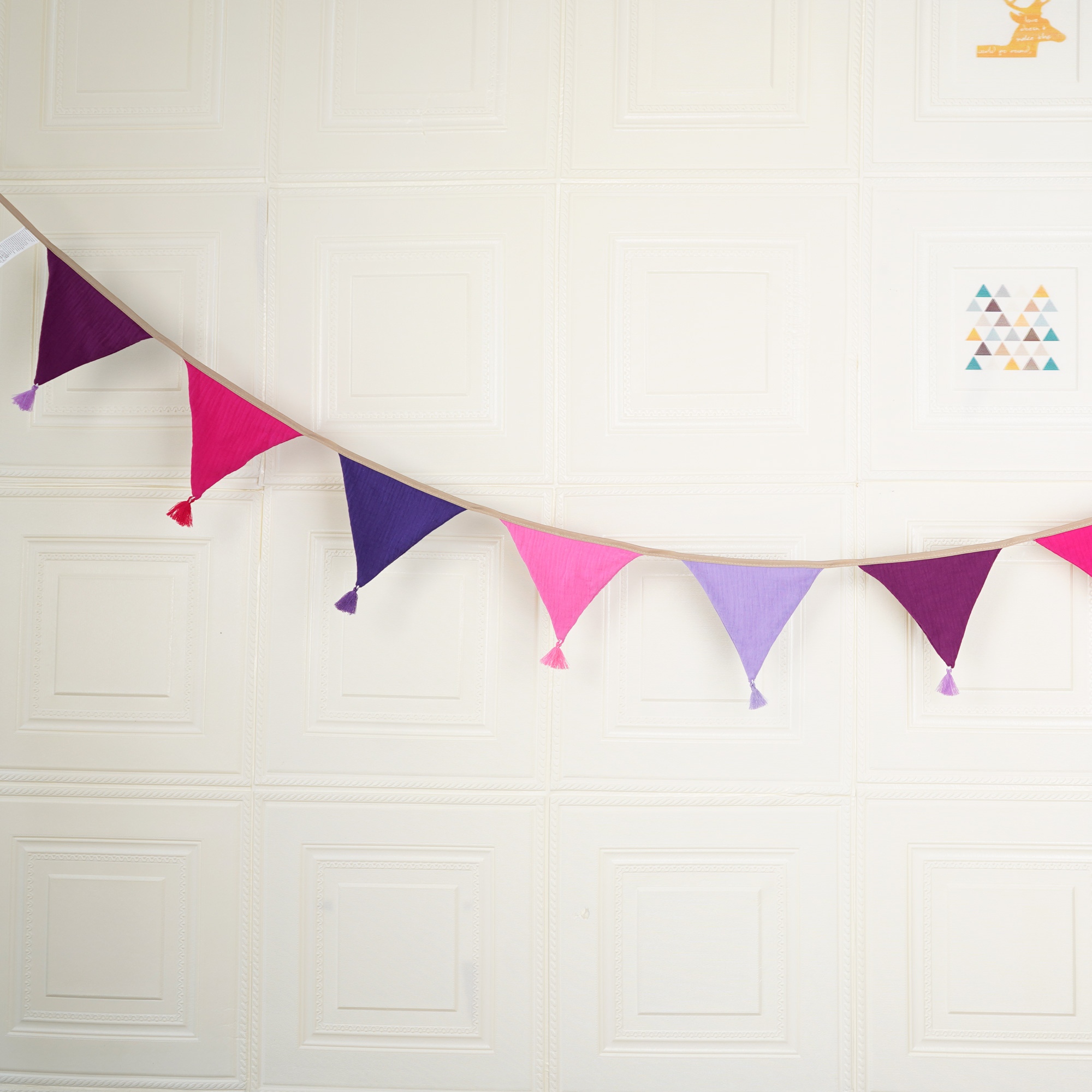 2.6M/8.5FT Nursery Candy Fabri - Baby Nursery Bunting ulasan dan harga