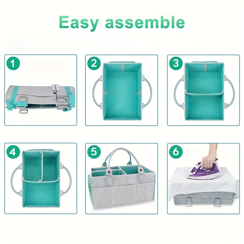 Baby Diaper Caddy Organizer fo - Baby Nursery Fabric ulasan dan harga