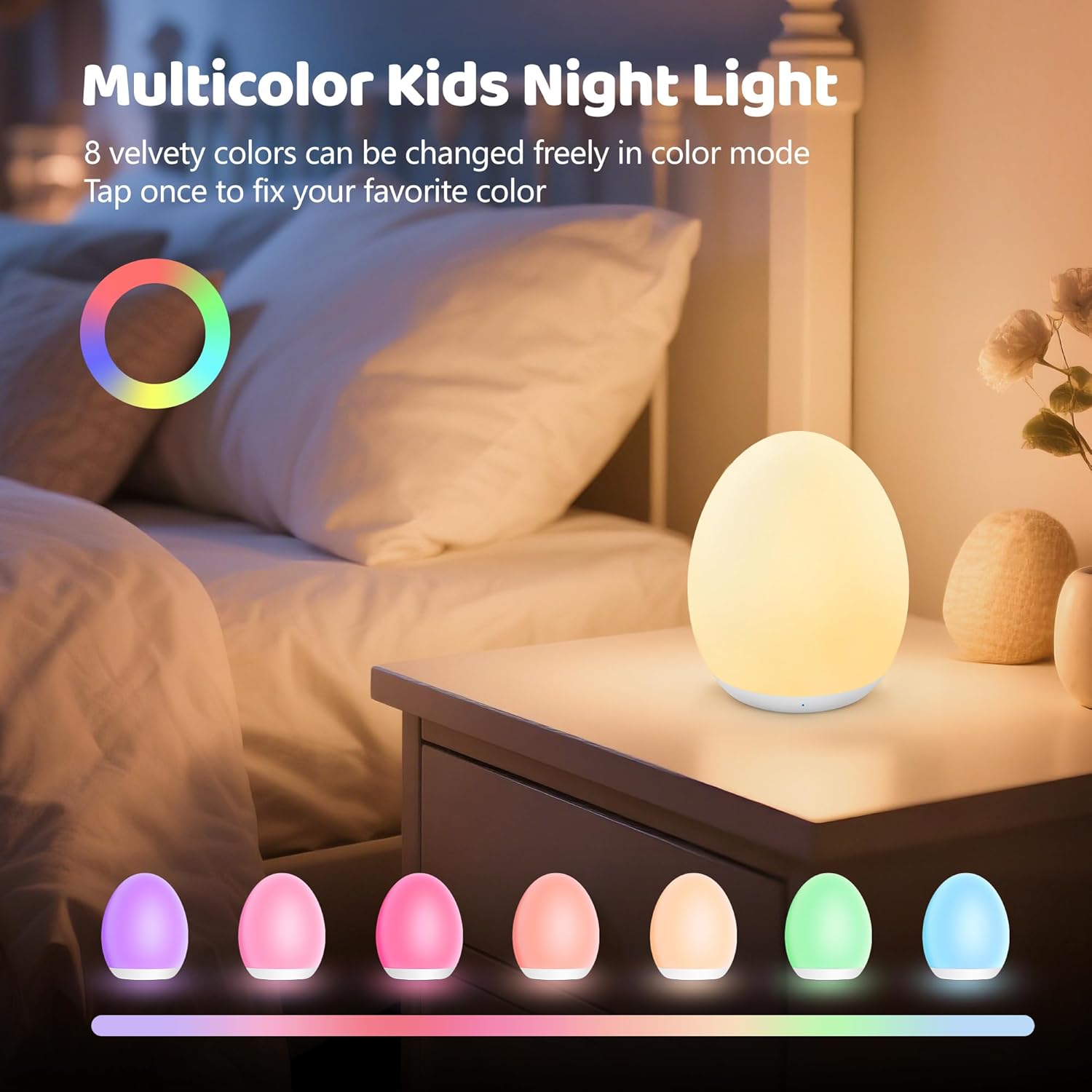 Kids Night Light Baby Egg Lamp - Baby Nursery Egg Light ulasan dan harga