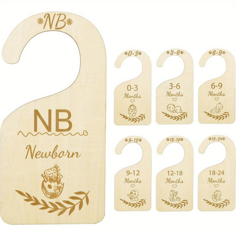 7pcs Wood Baby Closet Dividers - Baby Nursery Uniform ulasan dan harga
