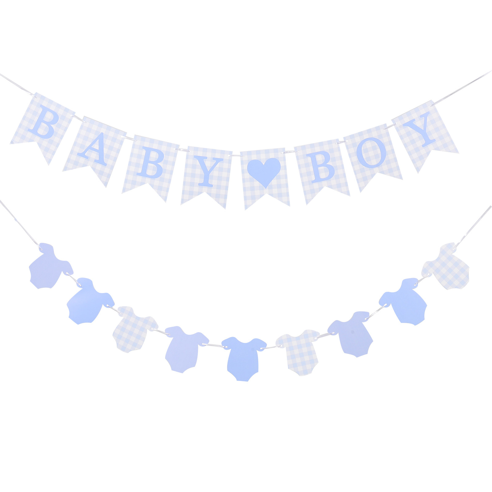 2Pcs Welcome Baby Boy Banner B - Baby Nursery Fabric ulasan dan harga