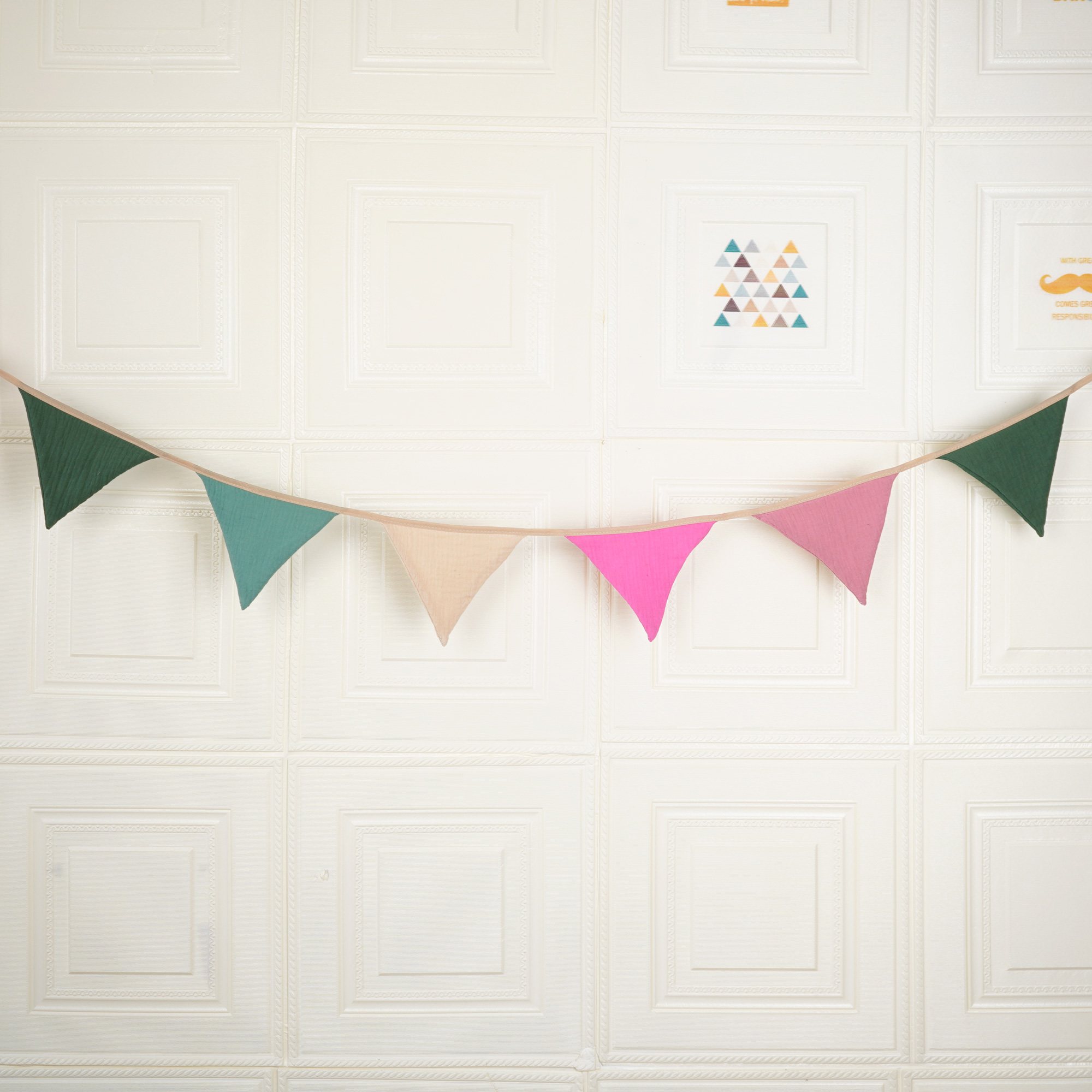 2.6M Nursery Solid Candy Fabri - Baby Nursery Bunting ulasan dan harga