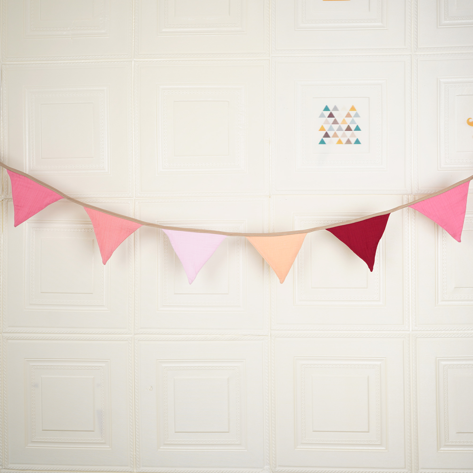 2.6M Nursery Solid Candy Fabri - Baby Nursery Bunting ulasan dan harga