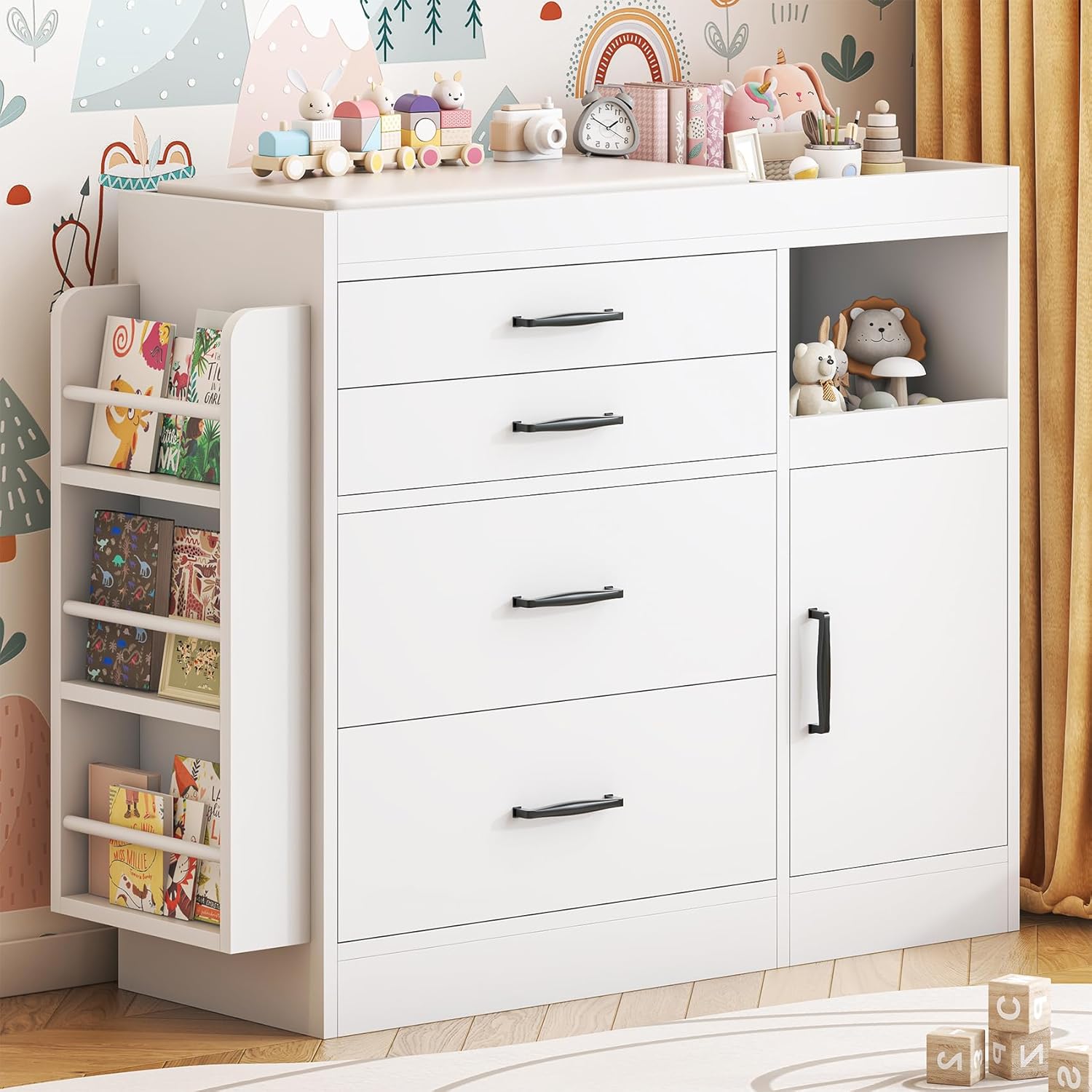 Changing Table Dresser, Baby N - Baby Nursery Dresser Changing Table ulasan dan harga