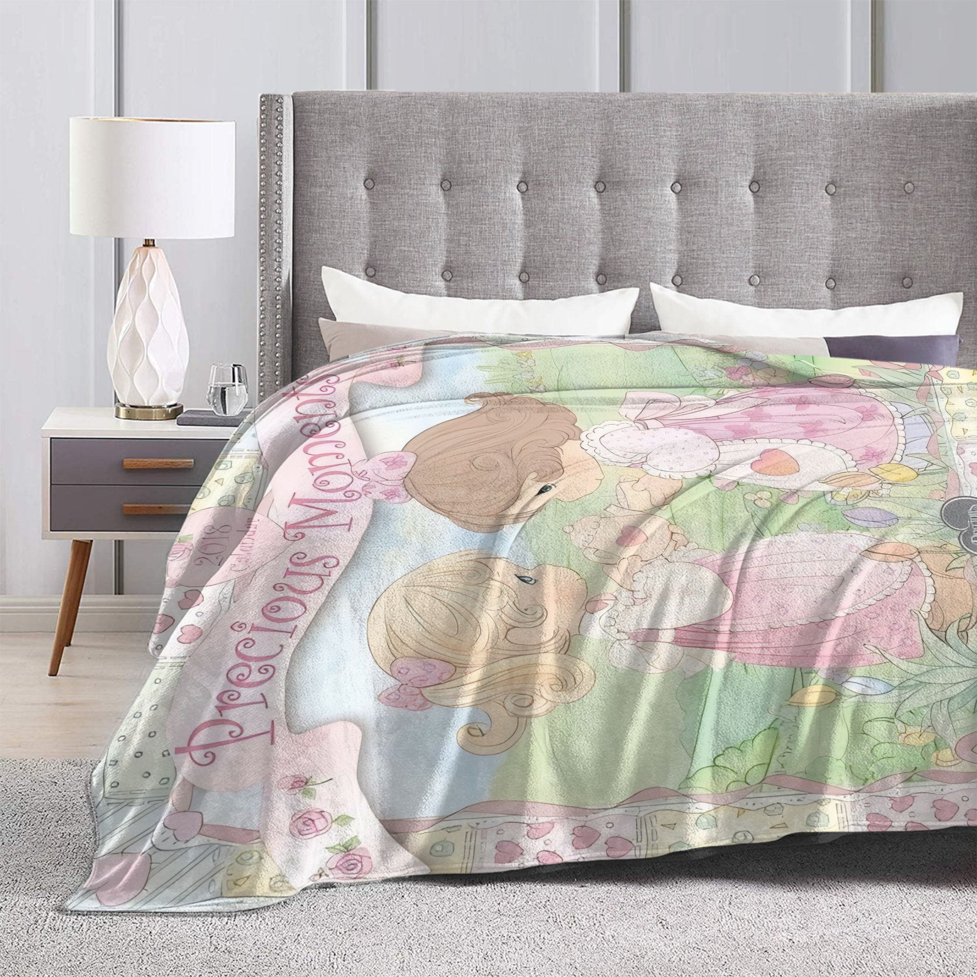 VIKAMA Vintage Precious Moment - Baby Nursery Fabric ulasan dan harga