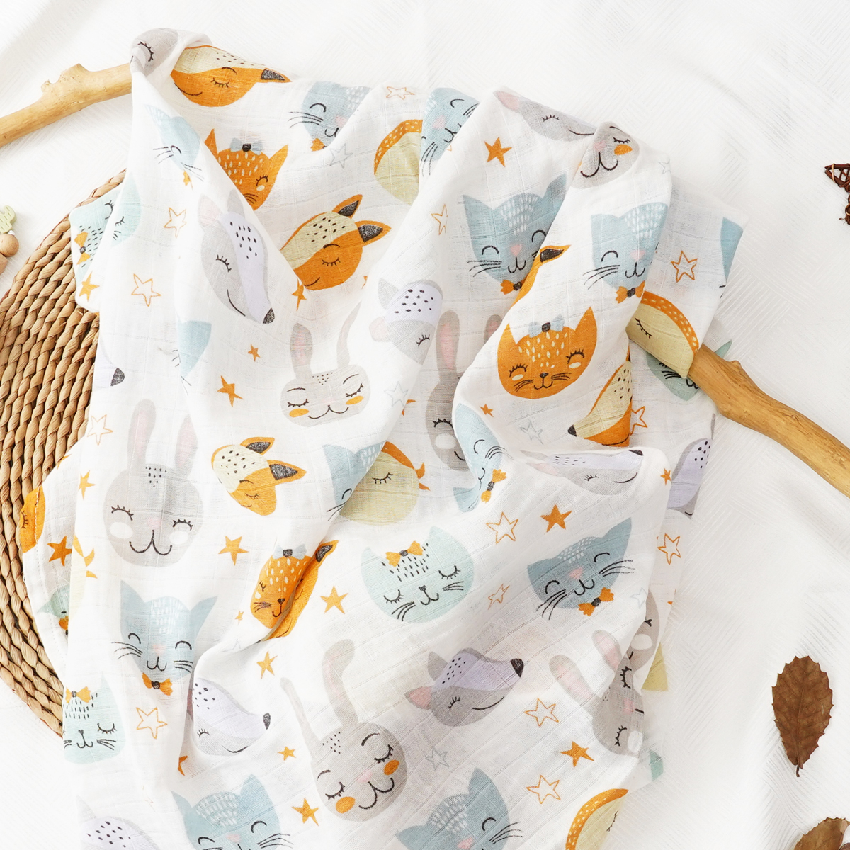 1PCS Baby Muslin Swaddle 120*1 - Swaddle Blanket Muslin ulasan dan harga