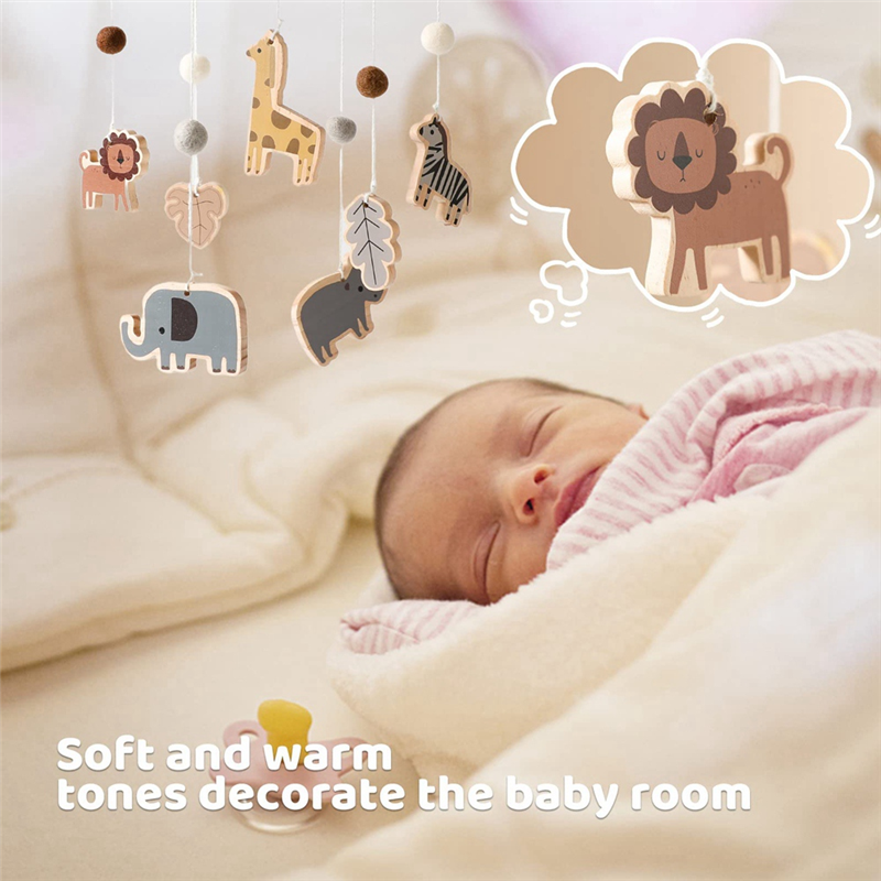 X18A-Baby Mobile For Crib - Ju - Baby Nursery Jungle ulasan dan harga