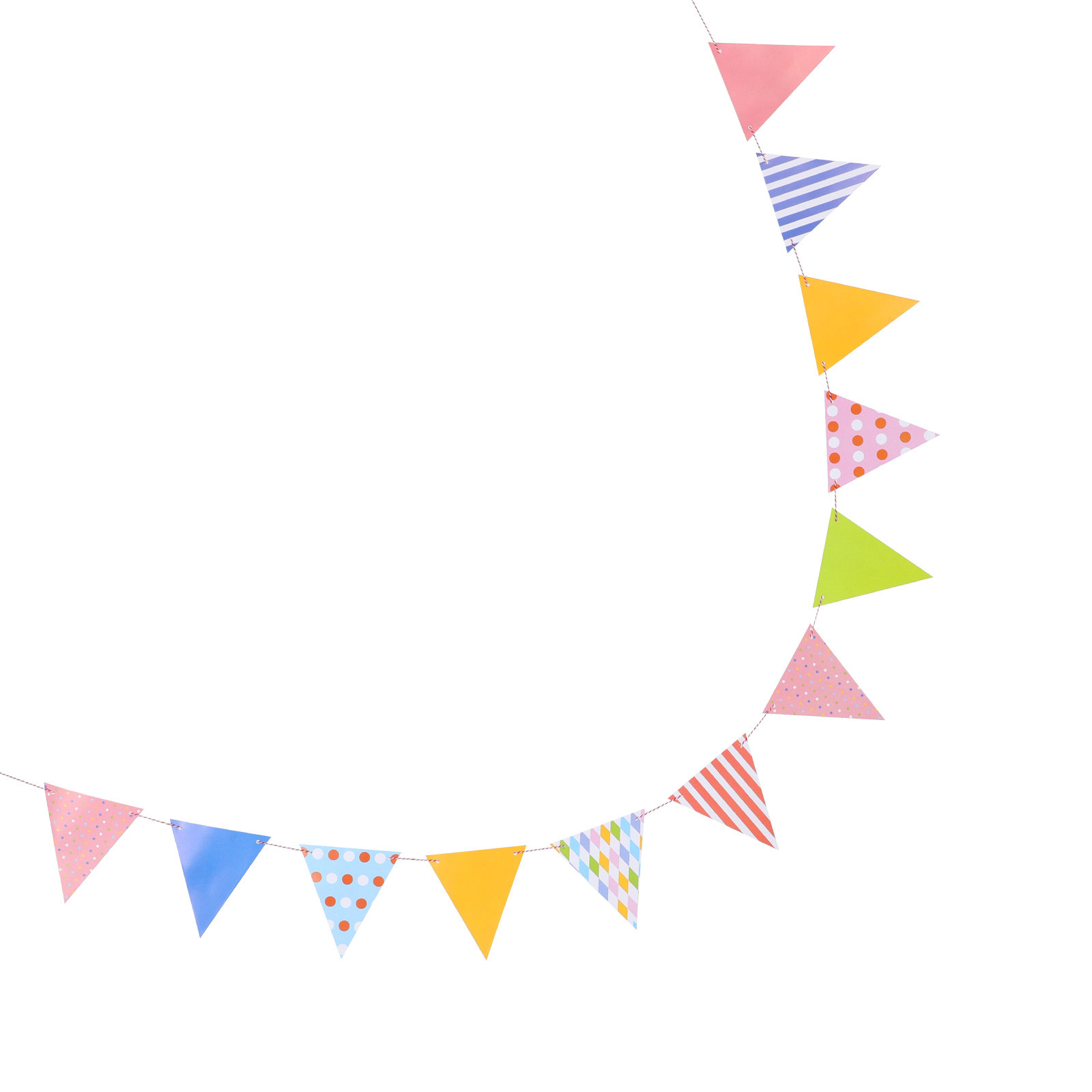 Triangle Paper Bunting Flags G - Baby Nursery Bunting ulasan dan harga