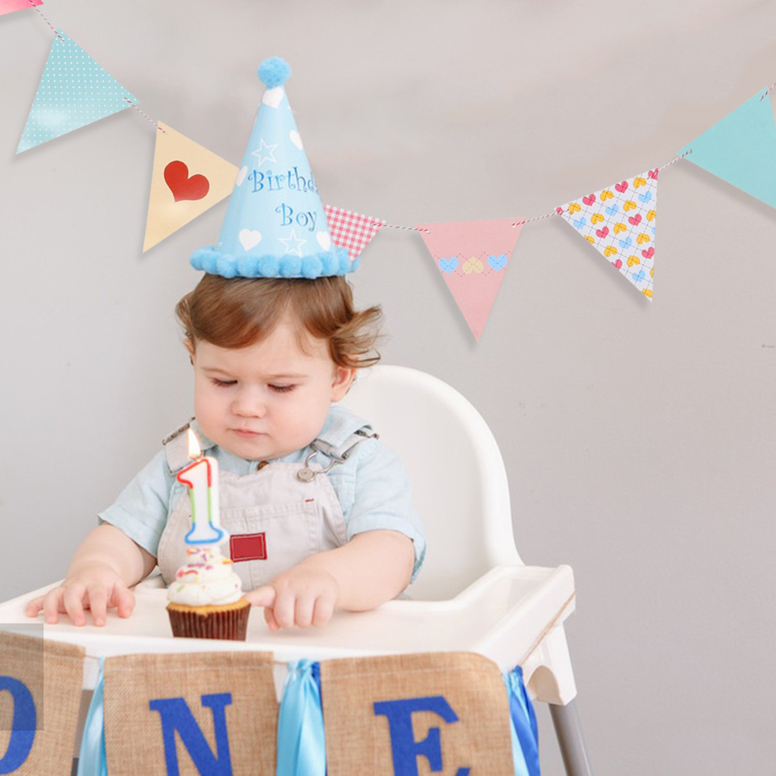 Easy Install Triangle Paper Bu - Baby Nursery Bunting ulasan dan harga