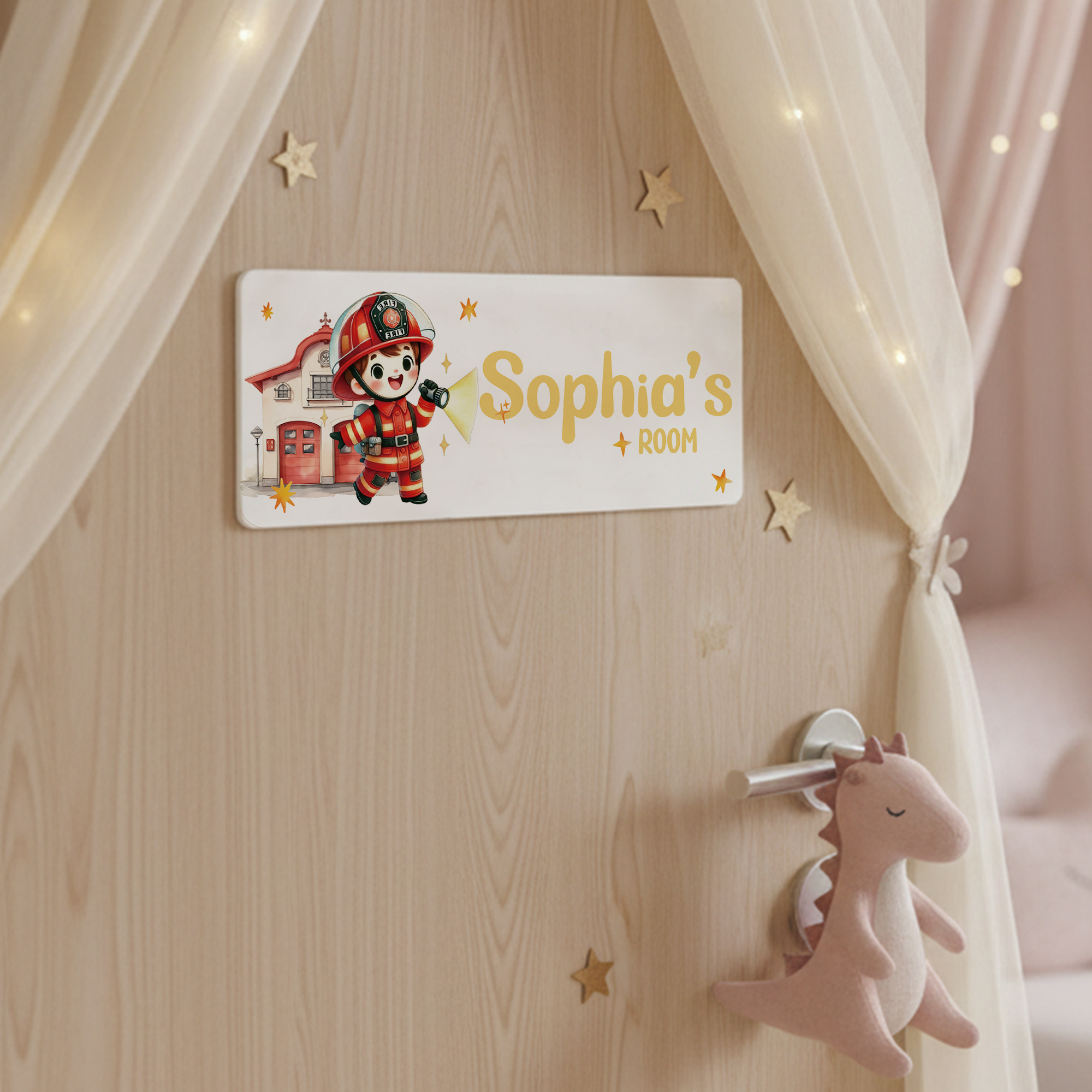 1pc Custom Firefighters Name/T - Baby Nursery Wall ulasan dan harga